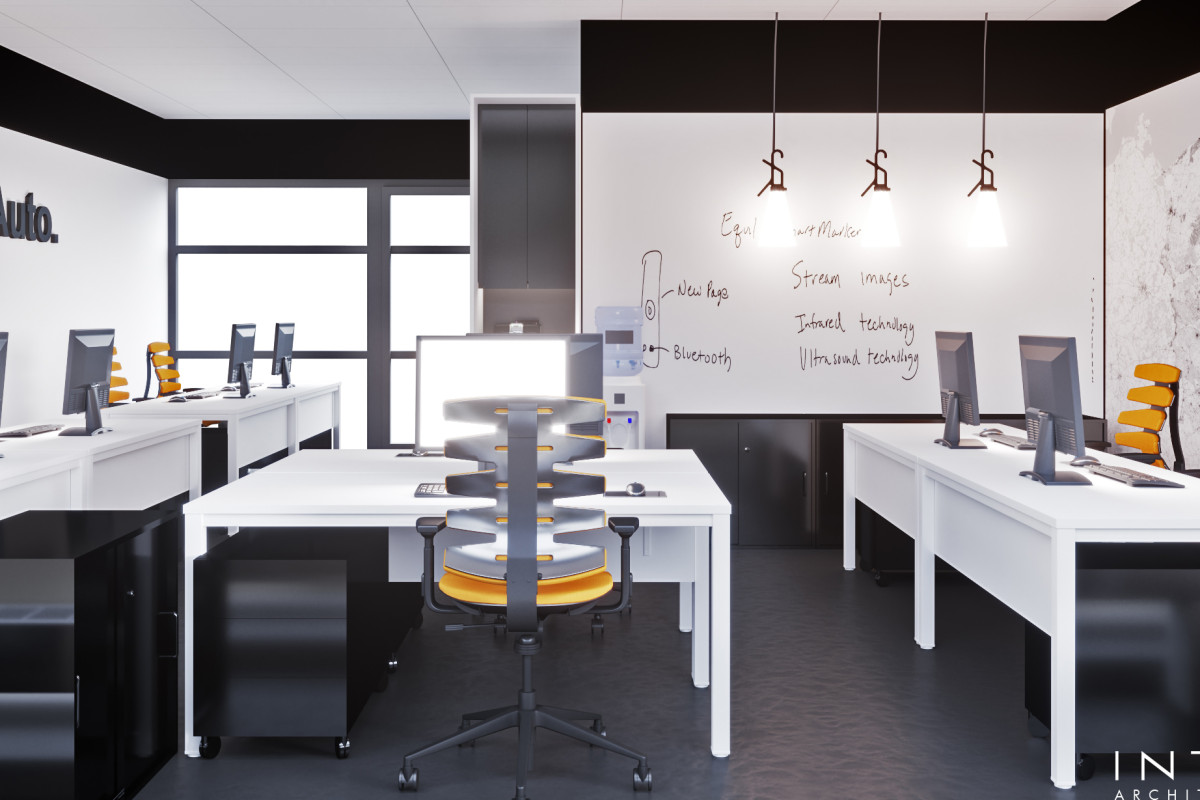 Nowoczesne biuro open space w Poznaniu z wydzielonymi strefami spotkań